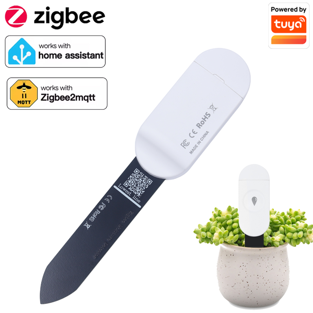 Moisture Meter Plant - Tuya Zigbee Detektor Kelembapan Suhu Kelembaban