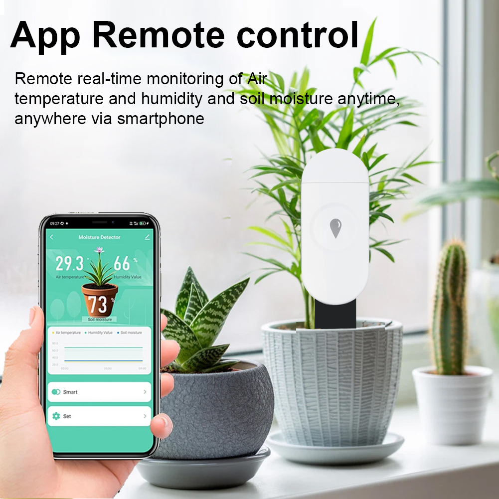Tuya Zigbee Detektor Kelembapa - Moisture Meter Plant ulasan dan harga
