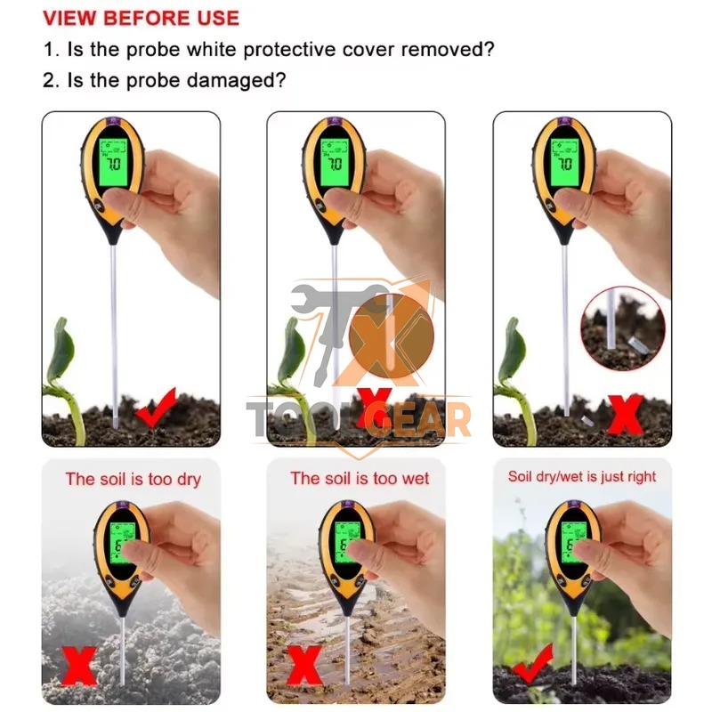 2026hotsale* 4 in 1 Pengukur P - Moisture Meter Plant ulasan dan harga