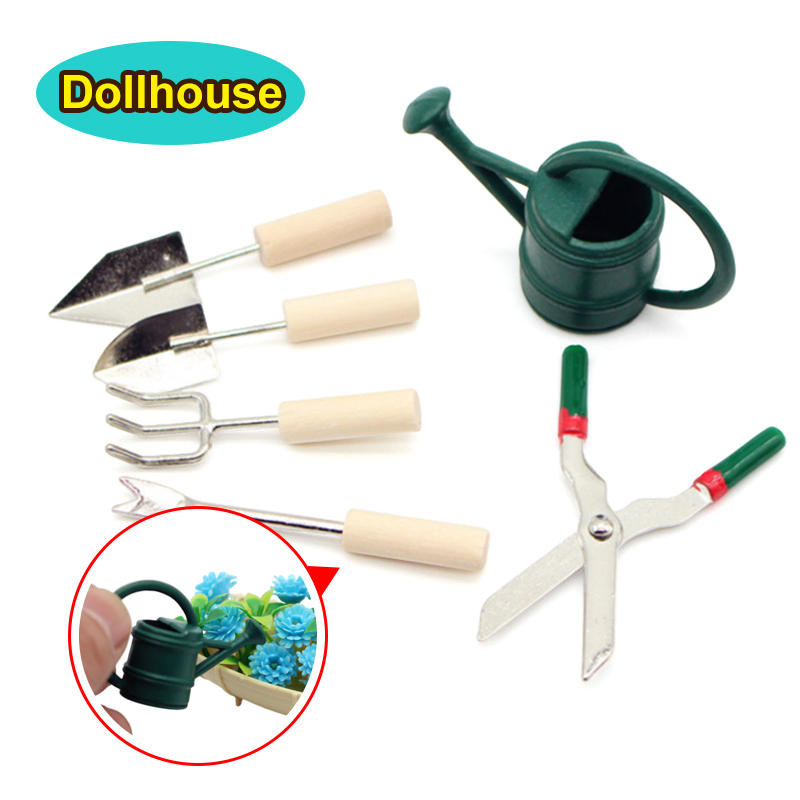 1/12 Set Alat Berkebun Miniatu - Gardening Tools Of ulasan dan harga