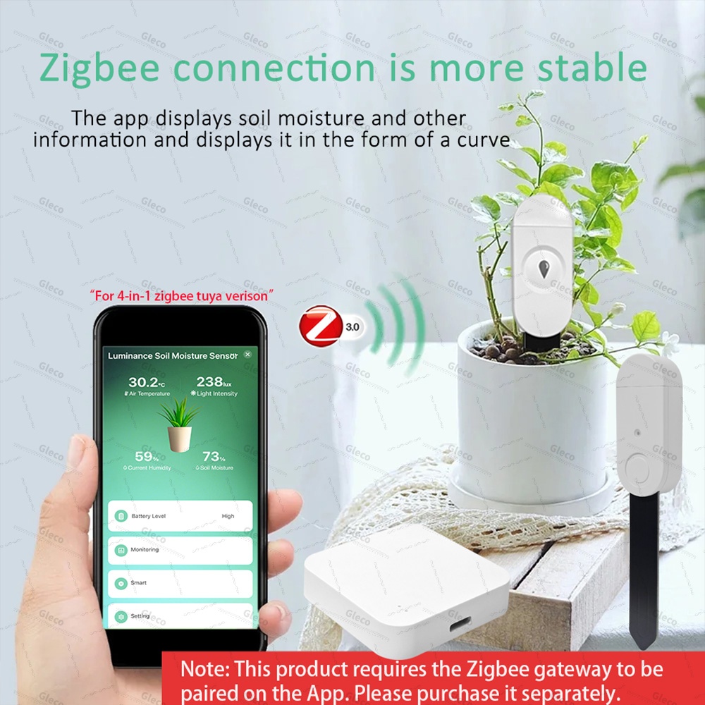 Zigbee Sensor Kelembapan Tanah - Moisture Meter Plant ulasan dan harga