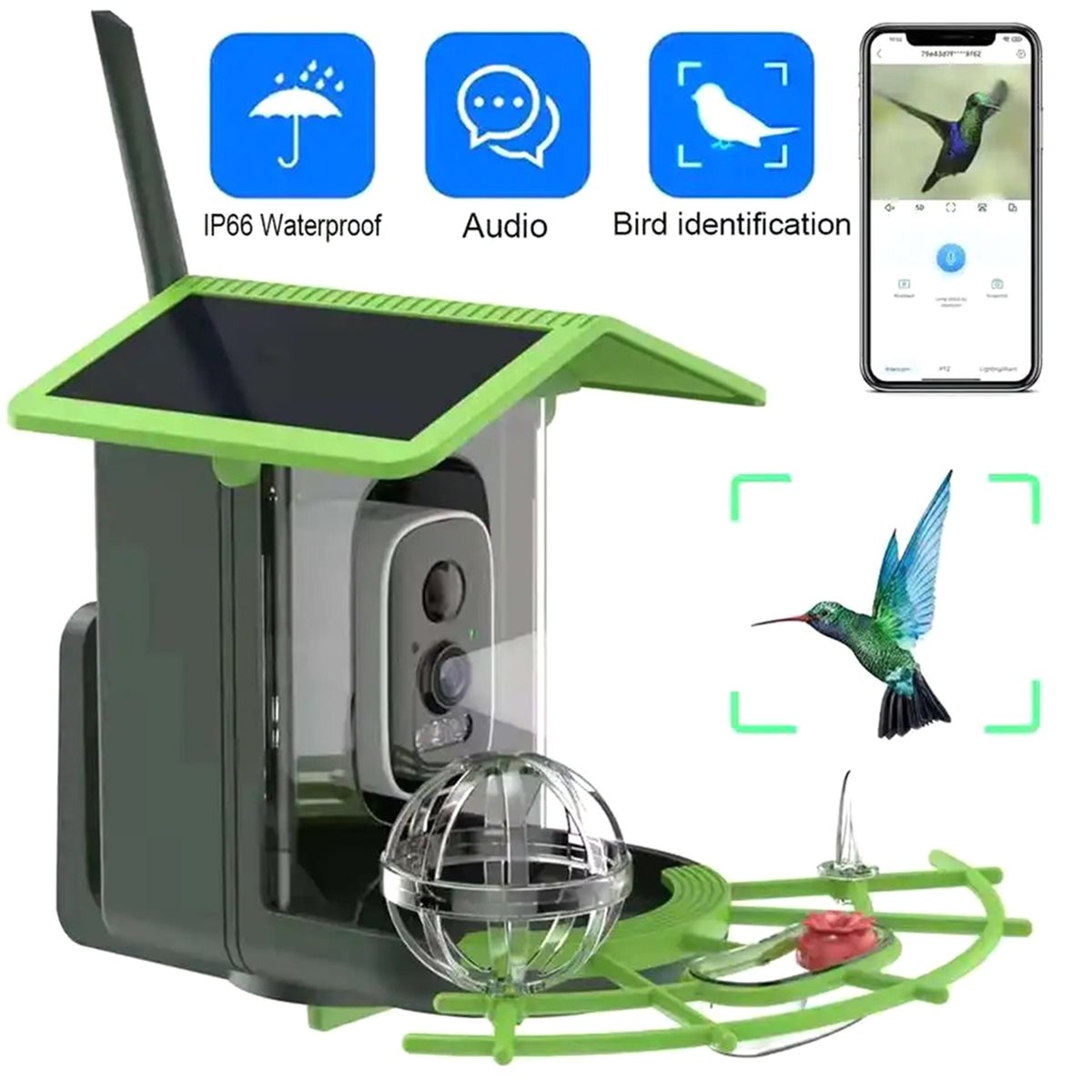 Kamera Pengumpan Burung Pintar - Gardening Tools Video ulasan dan harga
