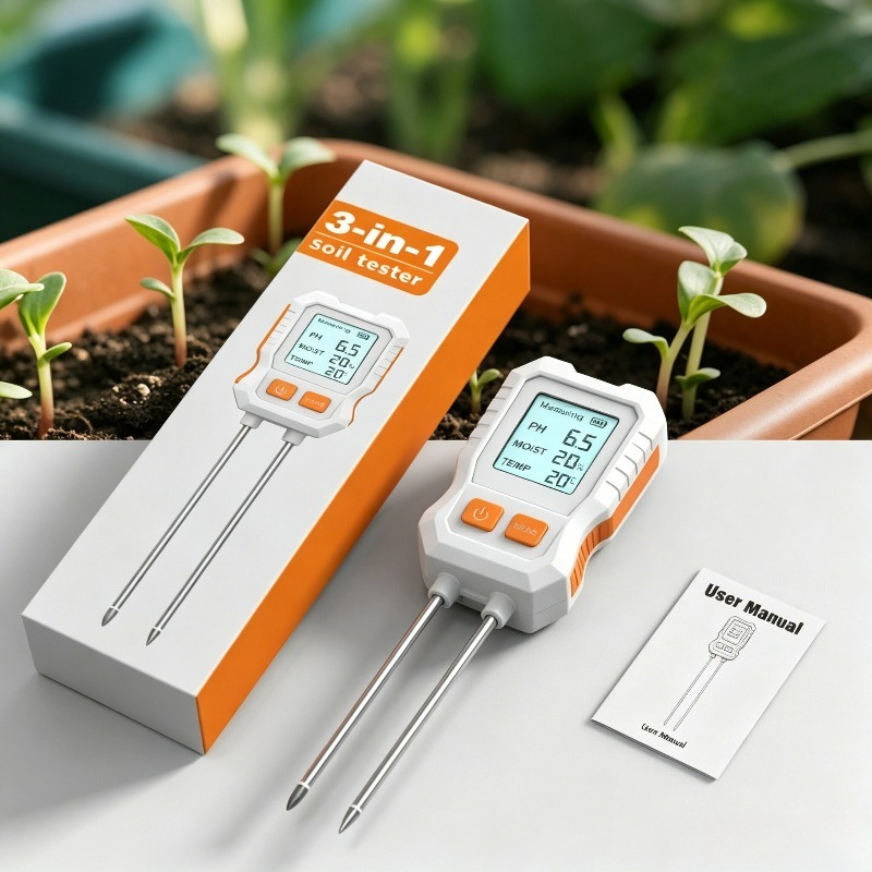 Alat Uji Tanah Digital 3-in-1  - Moisture Meter Plant ulasan dan harga