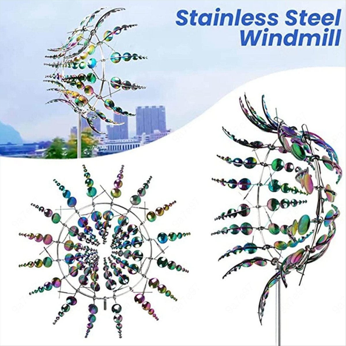 KSOL Magical Metal Wind Spinne - Gardening Tools B&M ulasan dan harga
