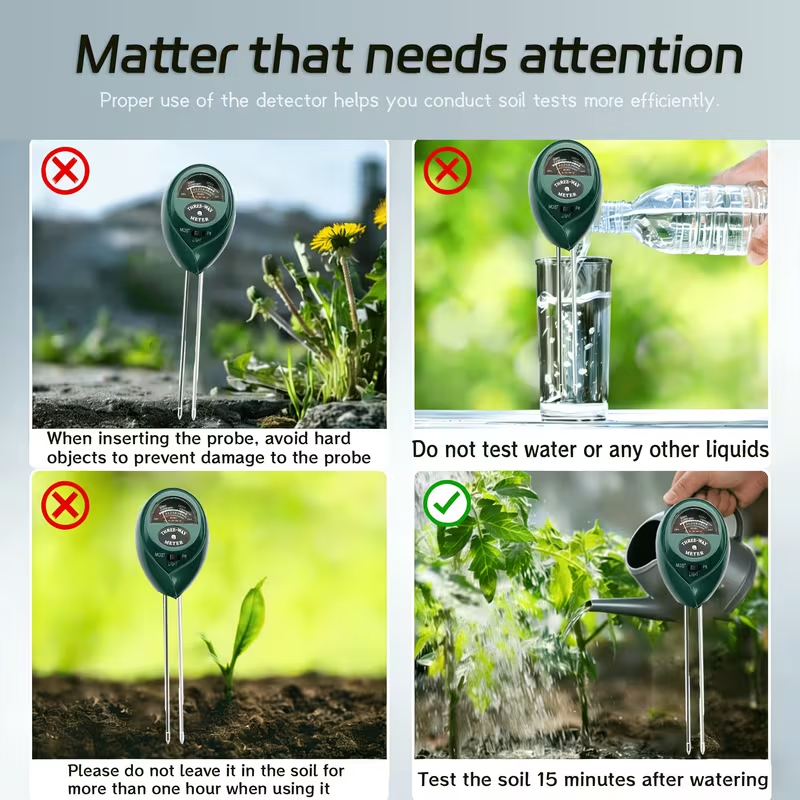 Pengukur Tanah 3-in-1 (Penguku - Moisture Meter Plant ulasan dan harga